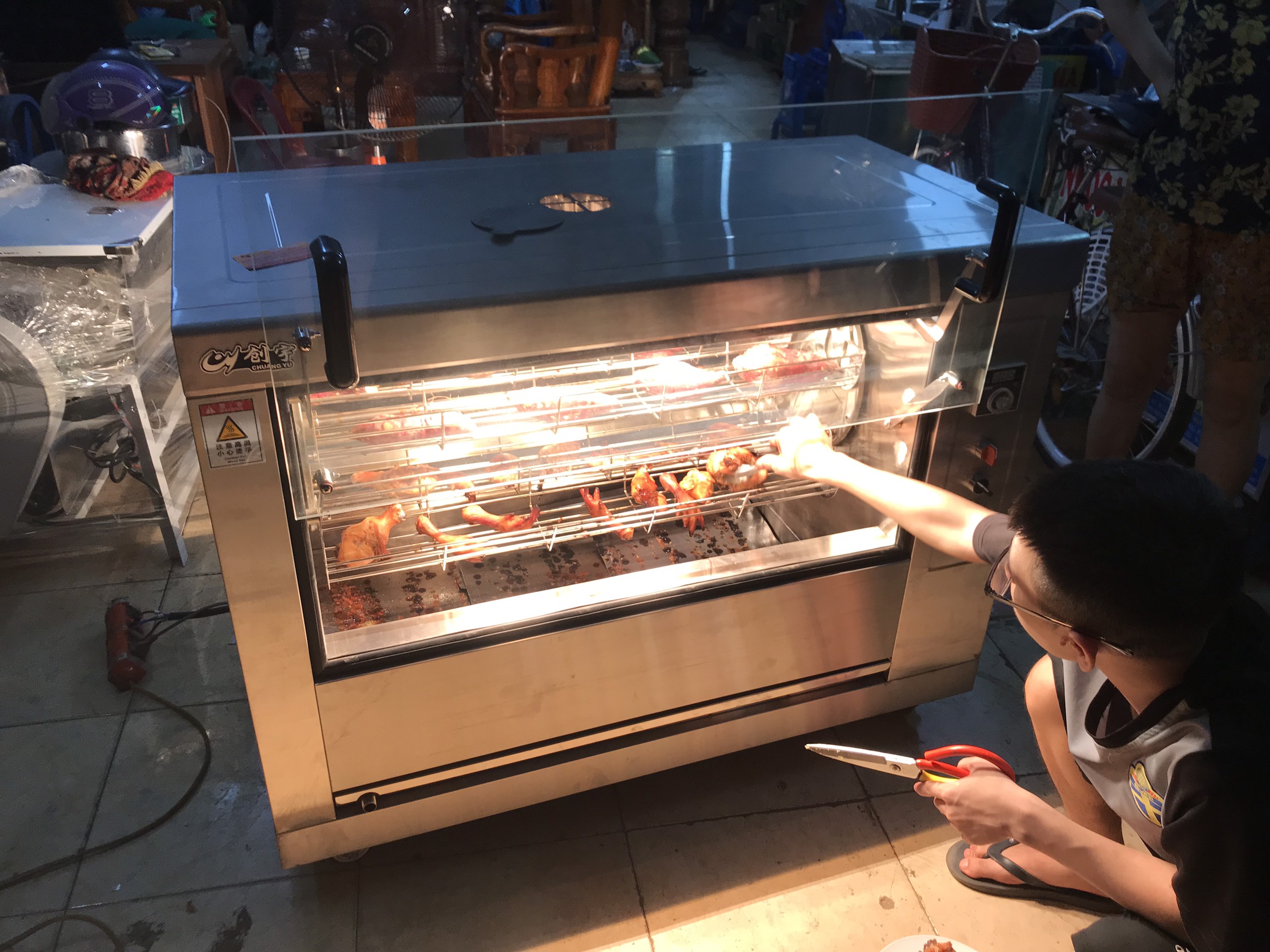 Lò Nướng Chân Gà Đùi Gà Cánh Gà